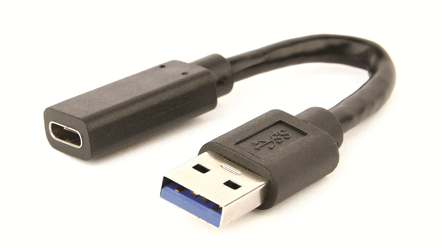 Adaptateur USB 3.0 Type A / M vers USB Type C / F - 0.10 m - Trademos