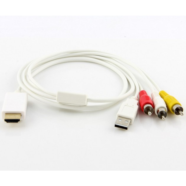 Câble Micro HDMI vers HDMI - 1M - Blanc