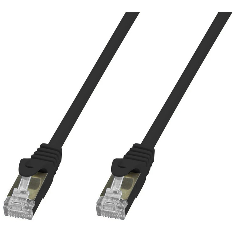 Cable RJ45 Cat 7 S/FTP (noir) - 1 m - Câble RJ45 Générique sur